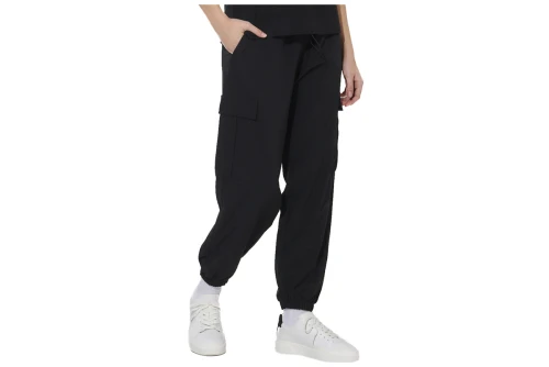 Body Action Poly Stretch Cargo Παντελόνι Φόρμας Γυναικείο (021623 BLACK-1)