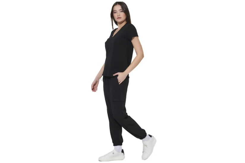 Body Action Poly Stretch Cargo Γυναικείο Παντελόνι Φόρμας Μαύρο