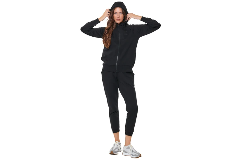 Body Action Fleece Skinny Παντελόνι Φόρμας Γυναικείο (021627 BLACK-01)