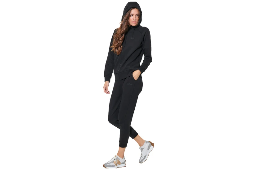 Body Action Fleece Skinny Παντελόνι Φόρμας Γυναικείο (021627 BLACK-01)