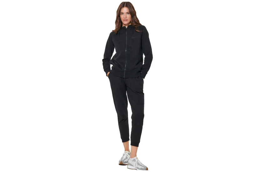 Body Action Fleece Skinny Παντελόνι Φόρμας Γυναικείο (021627 BLACK-01)