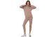 Body Action Fleece Skinny Παντελόνι Φόρμας Γυναικείο (021627 MOCHA MERINGUE-05E)