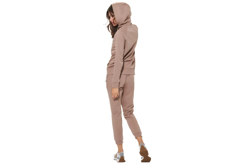 Body Action Fleece Skinny Παντελόνι Φόρμας Γυναικείο (021627 MOCHA MERINGUE-05E)