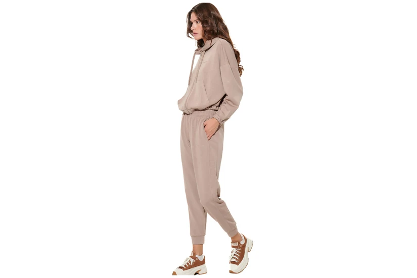 Body Action Modal Παντελόνι Φόρμας Γυναικείο (021632 MOCHA MERINGUE-05E)