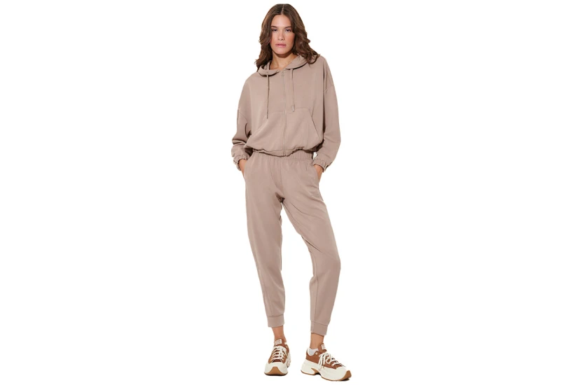 Body Action Modal Παντελόνι Φόρμας Γυναικείο (021632 MOCHA MERINGUE-05E)