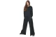 Body Action Modal Wide-Leg Παντελόνι Φόρμας Γυναικείο (021634 BLACK-01)