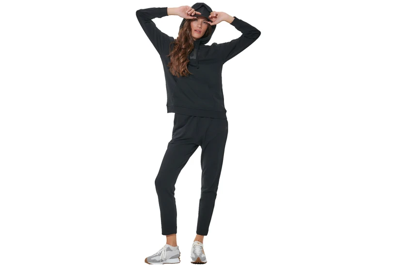 Body Action Terry Skinny Παντελόνι Φόρμας Γυναικείο (021637 BLACK-01)