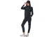 Body Action Terry Skinny Παντελόνι Φόρμας Γυναικείο (021637 BLACK-01)