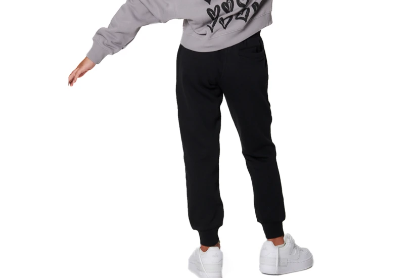 Body Action Fleece Παιδικό Παντελόνι Φόρμας Μαύρο
