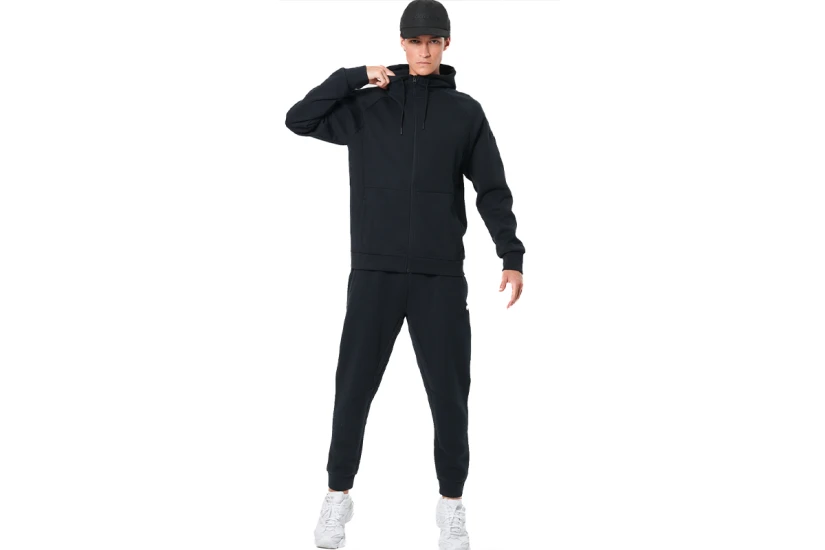 Body Action Sport Gym Tech Fleece Ανδρικό Παντελόνι Φόρμας Μαύρο