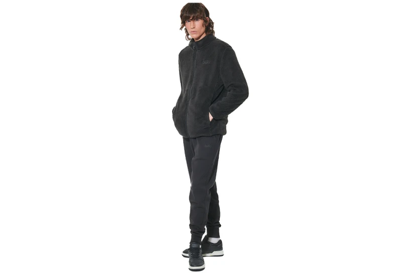Body Action Fleece Sportstyle Παντελόνι Φόρμας Ανδρικό (023627 BLACK-01)