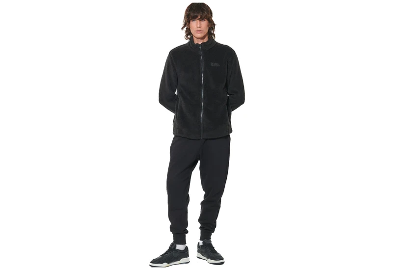 Body Action Fleece Sportstyle Παντελόνι Φόρμας Ανδρικό (023627 BLACK-01)