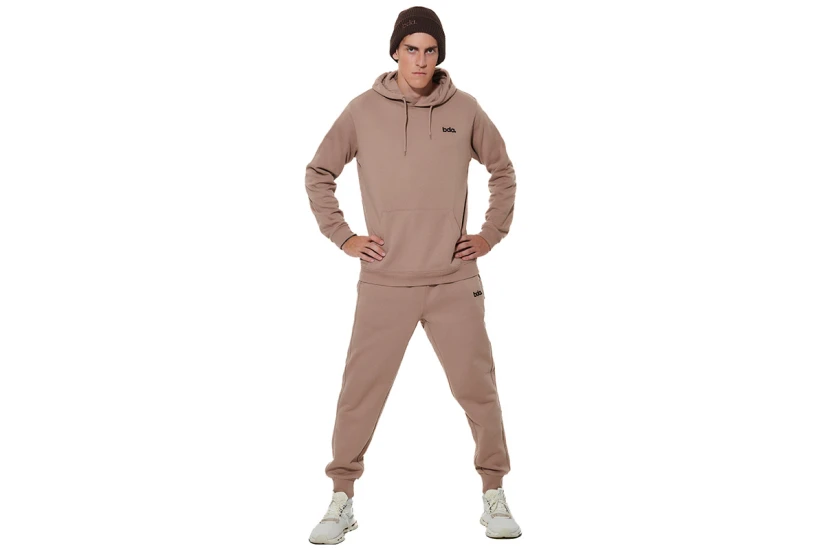 Body Action Fleece Sportstyle Παντελόνι Φόρμας Ανδρικό (023627 MOCHA MERINGUE-05E)