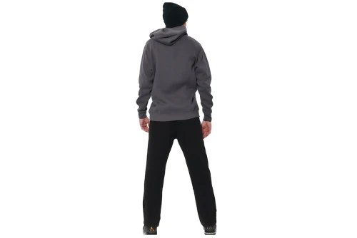 Body Action Fleece Open-Leg Παντελόνι Φόρμας Ανδρικό (023628 BLACK-01)
