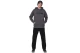 Body Action Fleece Open-Leg Παντελόνι Φόρμας Ανδρικό (023628 BLACK-01)