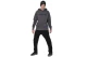 Body Action Fleece Open-Leg Παντελόνι Φόρμας Ανδρικό (023628 BLACK-01)