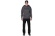 Body Action Fleece Open-Leg Παντελόνι Φόρμας Ανδρικό (023628 BLACK-01)
