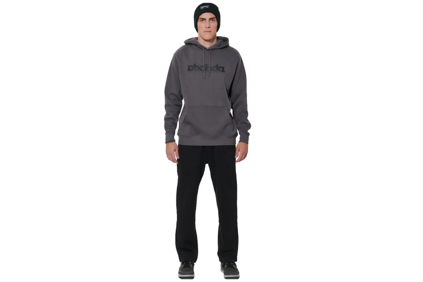 Body Action Fleece Open-Leg Παντελόνι Φόρμας Ανδρικό (023628 BLACK-01)