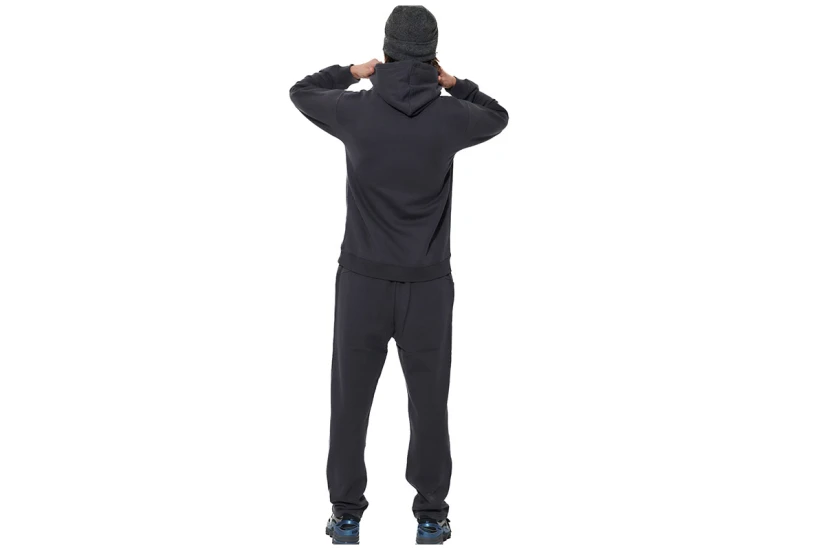 Body Action Fleece Open-Leg Παντελόνι Φόρμας Ανδρικό (023628 EBONY BLUE-04E)