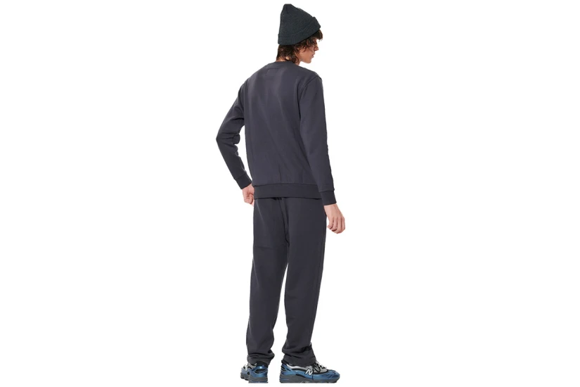 Body Action Fleece Open-Leg Παντελόνι Φόρμας Ανδρικό (023628 EBONY BLUE-04E)