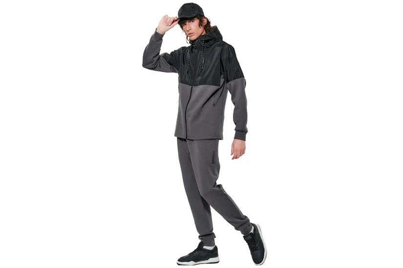 Body Action Scuba Knit Παντελόνι Φόρμας Ανδρικό (023630 BOULEVARD GREY-03B)