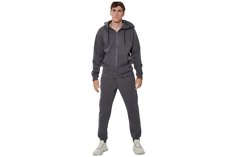 Body Action Fleece Παντελόνι Φόρμας Ανδρικό (023634 BOULEVARD GREY-03B)