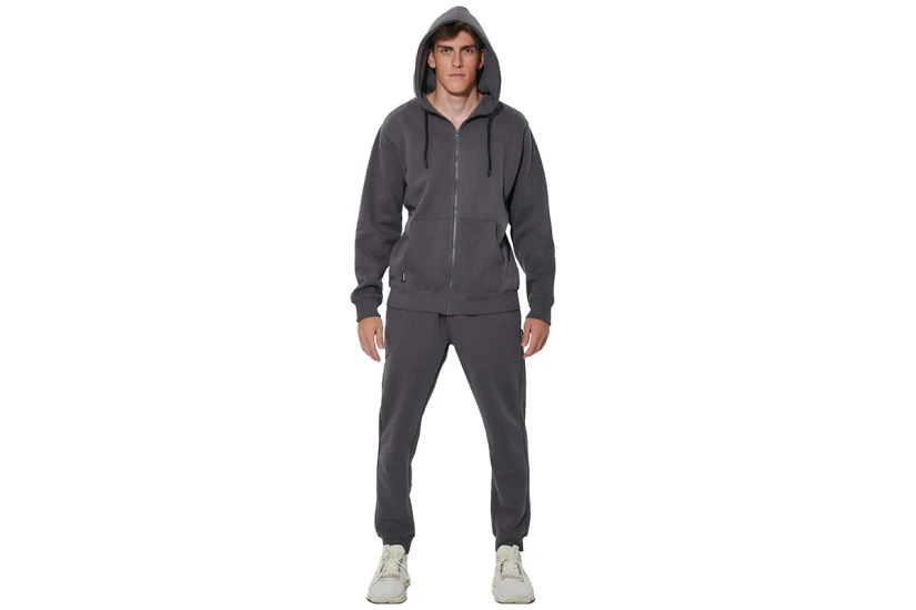 Body Action Fleece Παντελόνι Φόρμας Ανδρικό (023634 BOULEVARD GREY-03B)