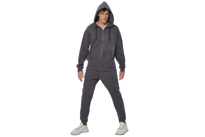 Body Action Fleece Παντελόνι Φόρμας Ανδρικό (023634 BOULEVARD GREY-03B)