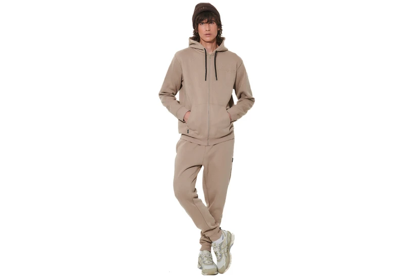 Body Action Fleece Παντελόνι Φόρμας Ανδρικό (023634 TEAK BEIGE-05C)