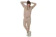 Body Action Fleece Παντελόνι Φόρμας Ανδρικό (023634 TEAK BEIGE-05C)