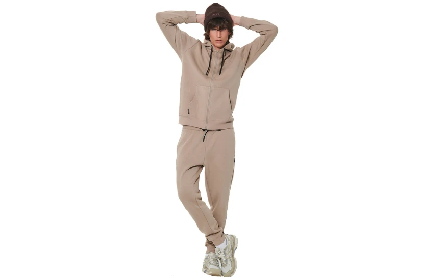 Body Action Fleece Παντελόνι Φόρμας Ανδρικό (023634 TEAK BEIGE-05C)