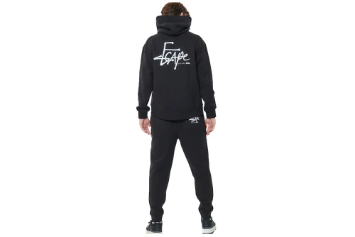 Body Action Tapered Fleece Παντελόνι Φόρμας Ανδρικό (023635 BLACK-01)