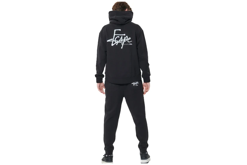 Body Action Tapered Fleece Παντελόνι Φόρμας Ανδρικό (023635 BLACK-01)