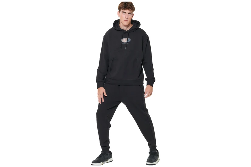 Body Action Tapered Fleece Παντελόνι Φόρμας Ανδρικό (023635 BLACK-01)