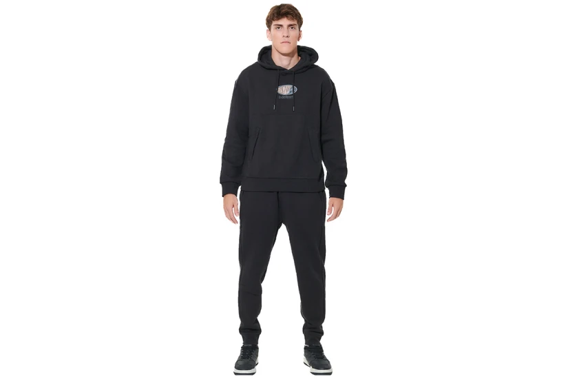 Body Action Tapered Fleece Παντελόνι Φόρμας Ανδρικό (023635 BLACK-01)