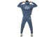 Body Action Tapered Fleece Παντελόνι Φόρμας Ανδρικό (023635 BLUE STONE-04C)