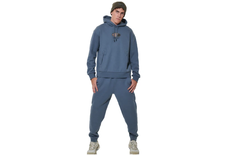 Body Action Tapered Fleece Παντελόνι Φόρμας Ανδρικό (023635 BLUE STONE-04C)