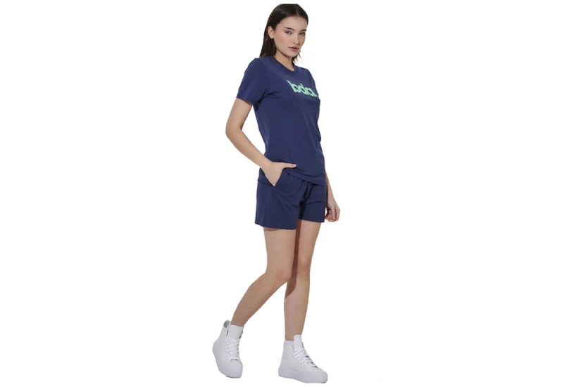 Body Action Essentials Jersey Γυναικείο Αθλητικό Σορτς Μπλε Σκούρο
