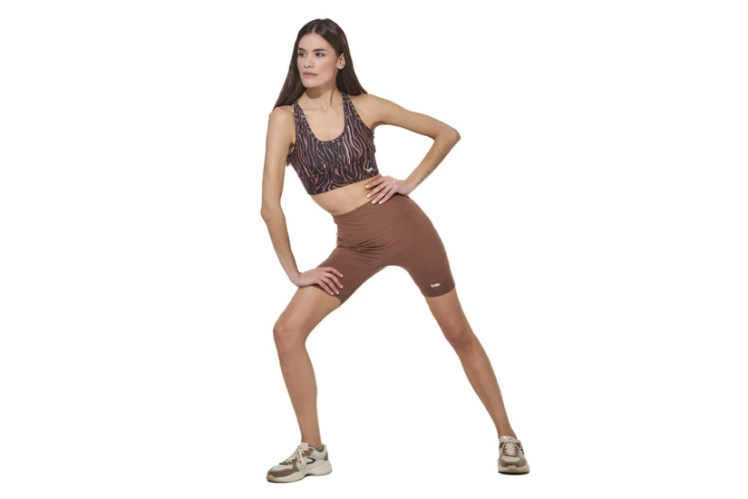 Body Action Bike Γυναικείο Κοντό Κολάν Καφέ