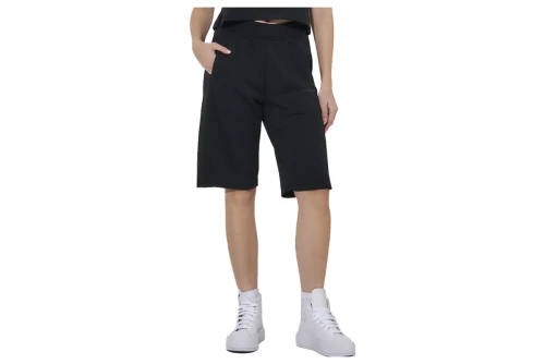 Body Action Wide-Leg Βερμούδα Αθλητική Γυναικεία (031621 BLACK-01)