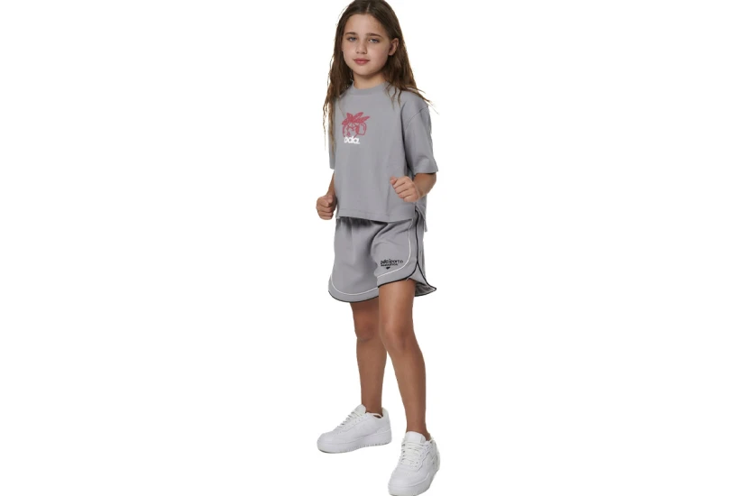 Body Action Tech Fleece Παιδικό Αθλητικό Σορτς Γκρι