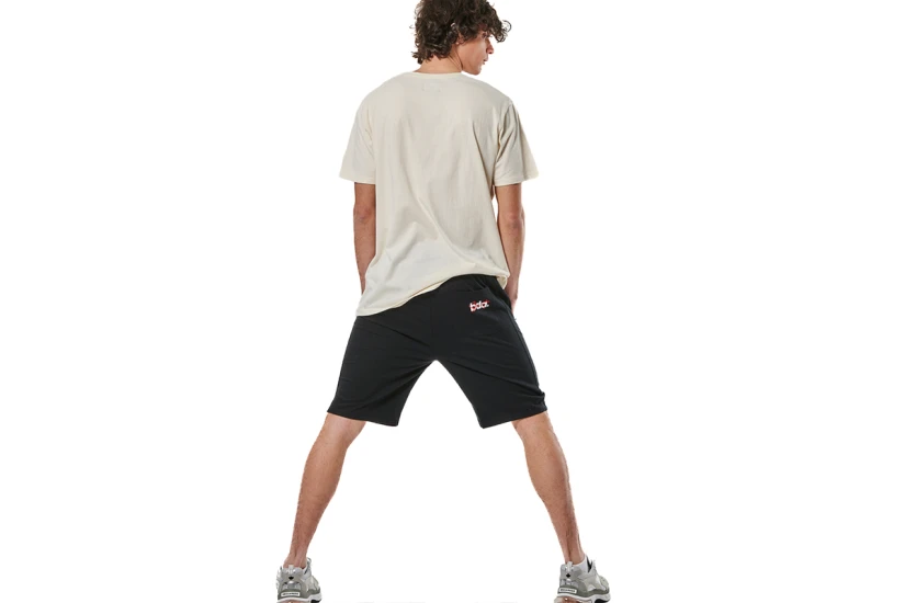 Body Action Essentials French Terry Ανδρική Αθλητική Βερμούδα Μαύρη