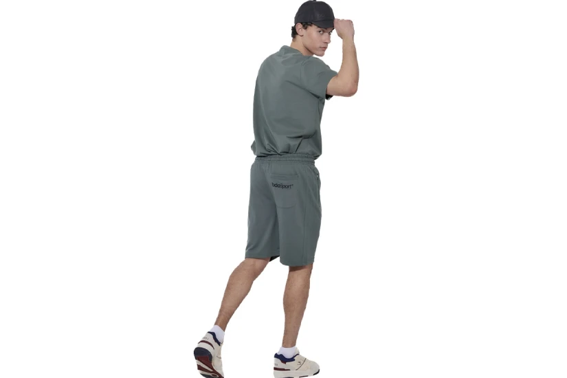 Body Action Essentials French Terry Ανδρική Αθλητική Βερμούδα Χακί