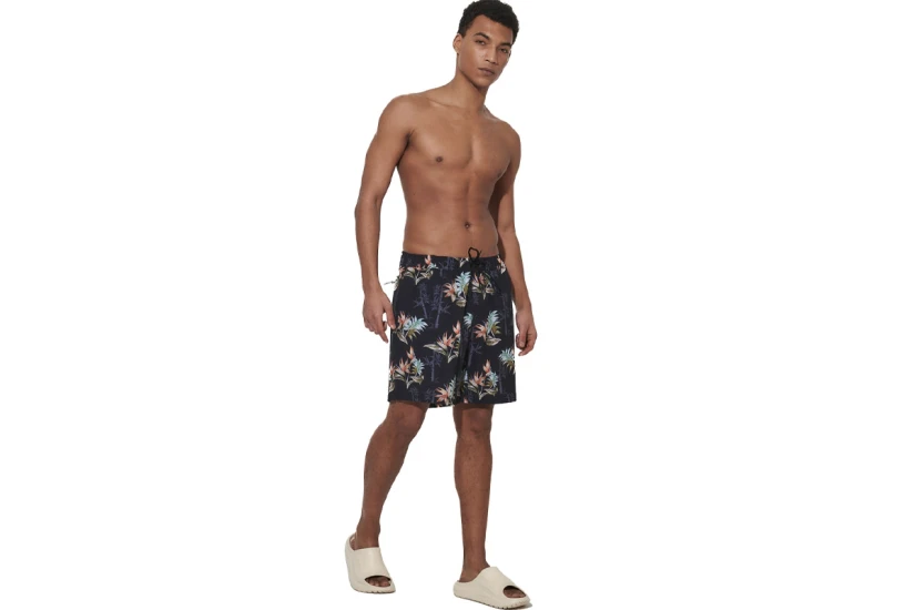 Body Action Allover Printed Ανδρικό Μαγιό Βερμούδα Μαύρο