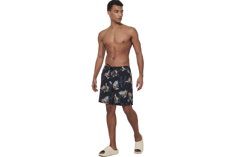 Body Action Allover Printed Ανδρικό Μαγιό Βερμούδα Μαύρο