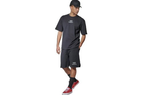 Body Action High Density Logo Terry Βερμούδα Αθλητική Ανδρική (033628 BLACK-01)