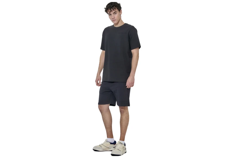 Body Action Cotton Terry Ανδρική Αθλητική Βερμούδα Μαύρο
