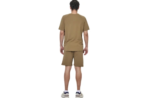 Body Action Cotton Terry Βερμούδα Αθλητική Ανδρική (033629 COVERT GREEN-07F)