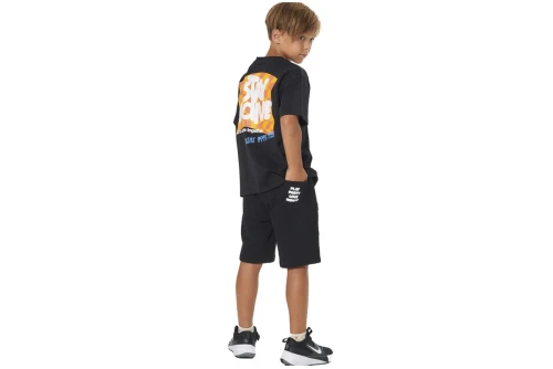 Body Action French Terry Βερμούδα Αθλητική (034603 BLACK-01)