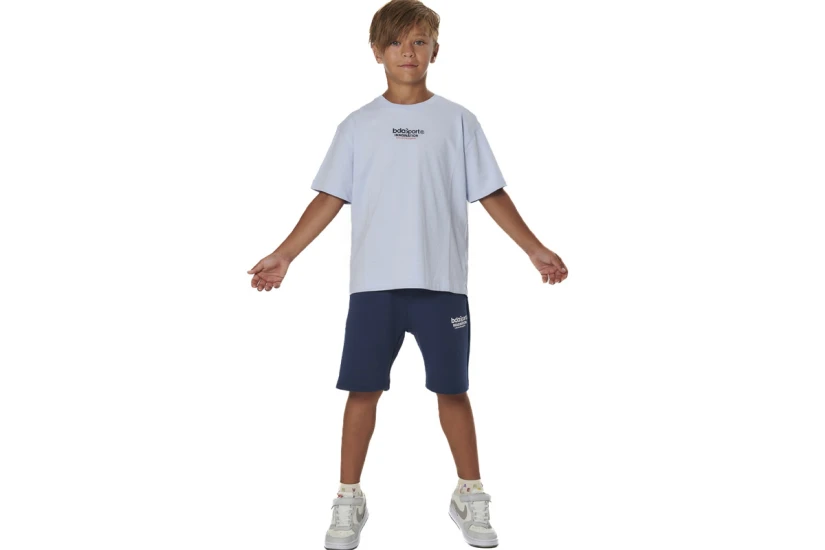 Body Action Tech Fleece Ανδρική Αθλητική Βερμούδα Μπλε Σκούρο